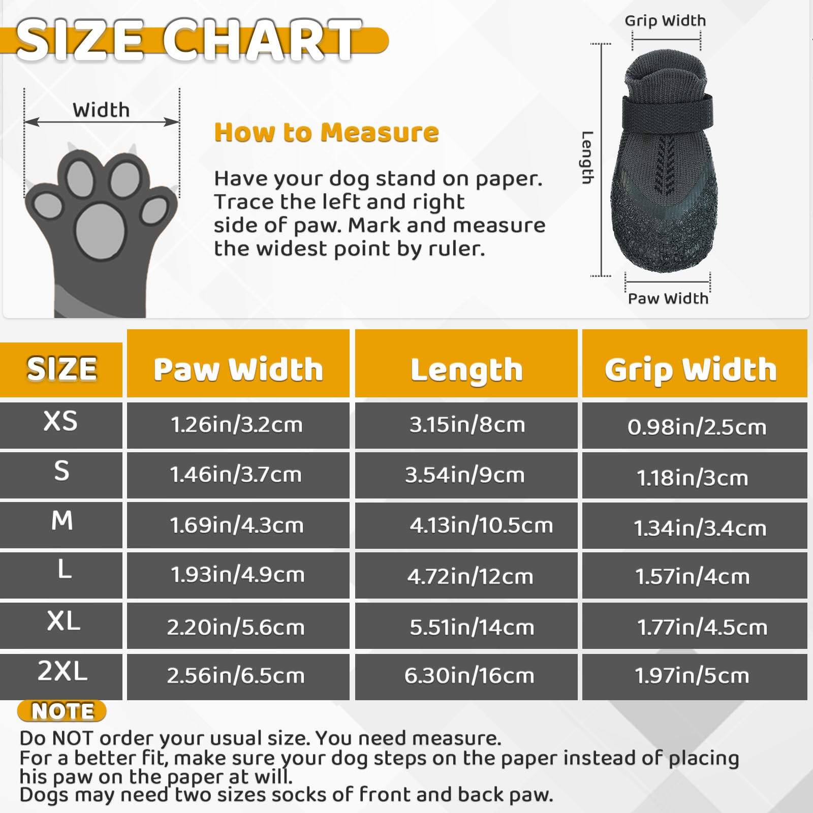 Large Dog Socks - Anti-Slip Grip Socks With Rubber & Fix Straps, Non-Slip Paw Protectors For Indoor/Outdoor Use On Hardwood Floo